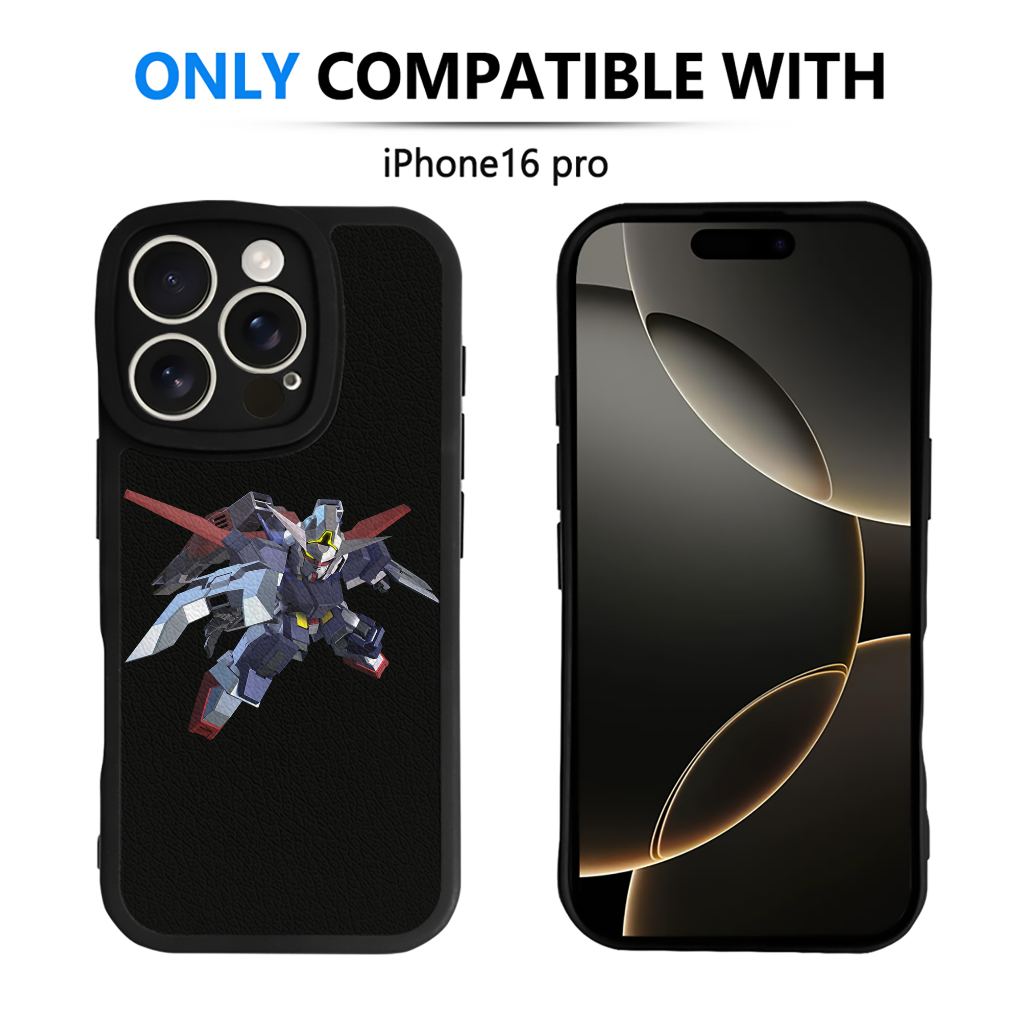 （画像用） 機動戦士ガンダム Mobile Suit Gundam 【iPhone 16シリーズ対応】シリコンスマホケース（レザー調） 材質：シリコン